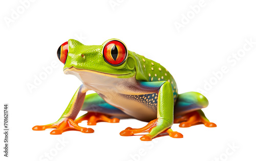 Tree Frog On Transparent Background.