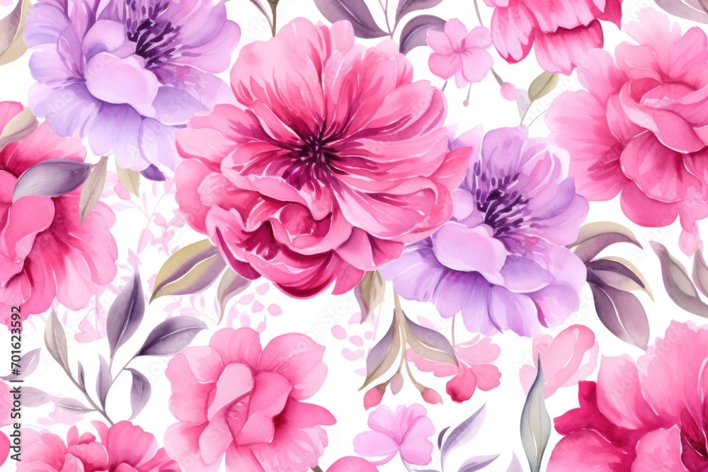 abstract color background with flowers, banner on a common background