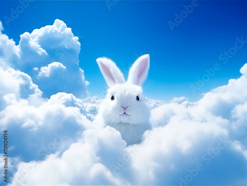 天国に昇ったウサギ © maruri