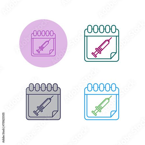 Vaccine Time Vector Icon