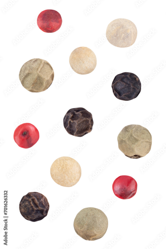 Pepper mix isolated on transparent background. Pepper mix isolated on transparent background.