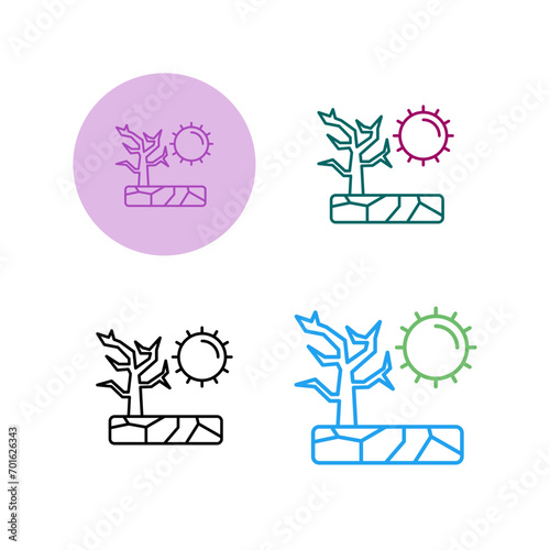 Drought Vector Icon