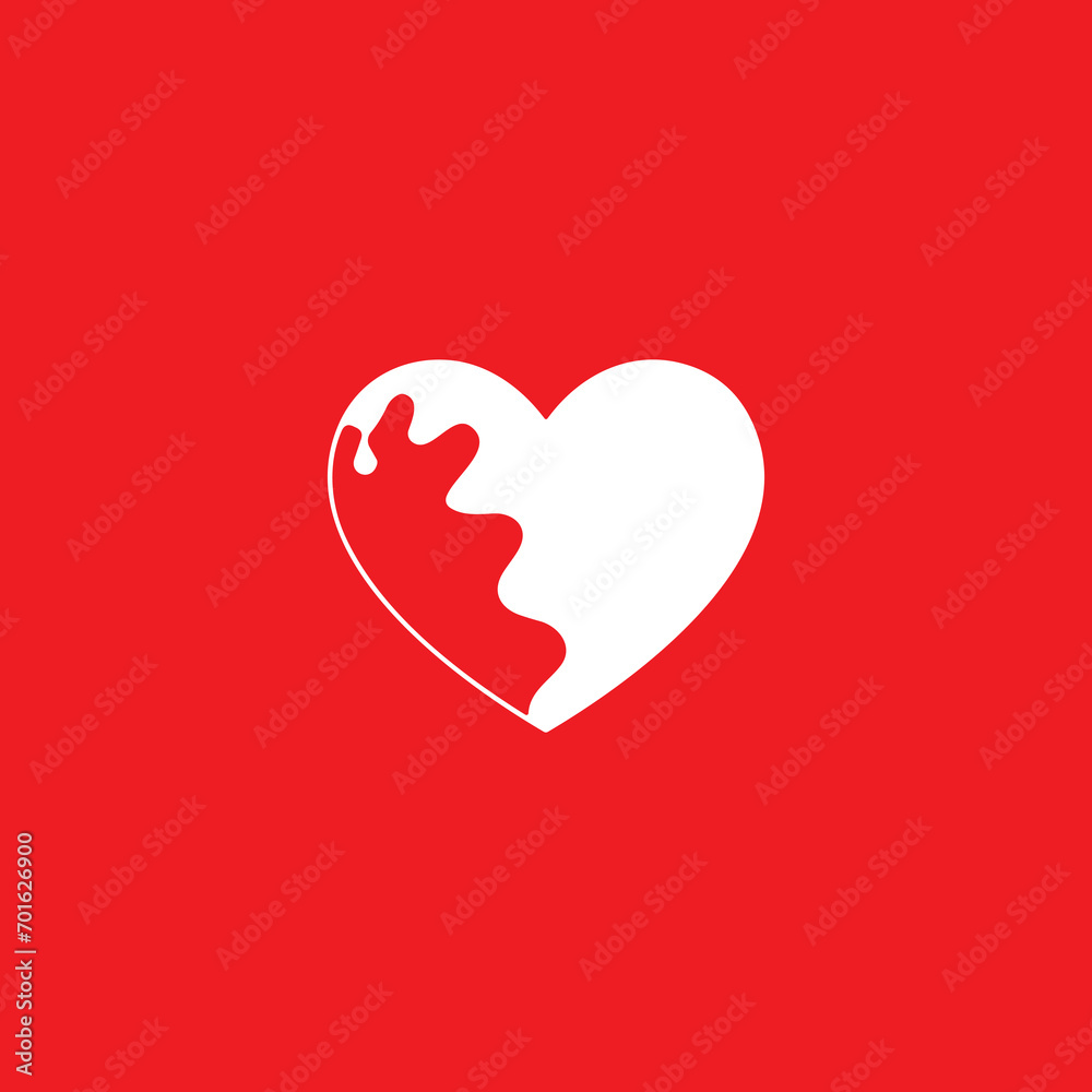vector graphics of heart icons on a red background vector graphics of heart icons on a red background
