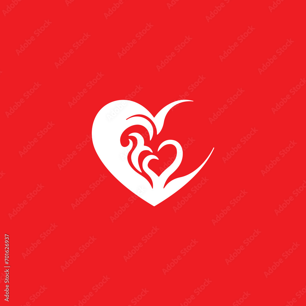 vector graphics of heart icons on a red background vector graphics of heart icons on a red background