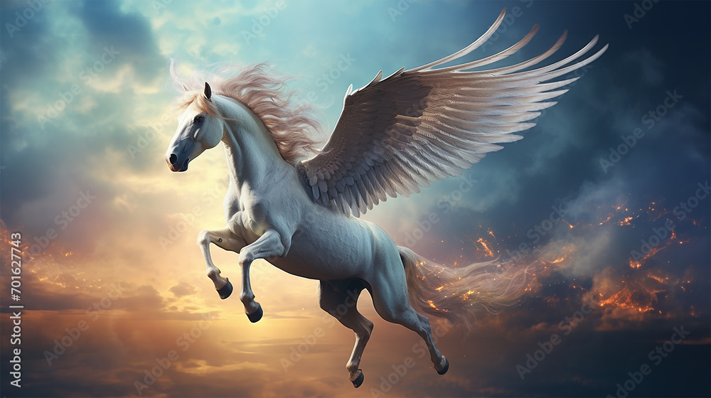 ペガサスのイメージ - image of Pegasus - No7-7 Generative AI ペガサスのイメージ - image of Pegasus - No7-7 Generative AI