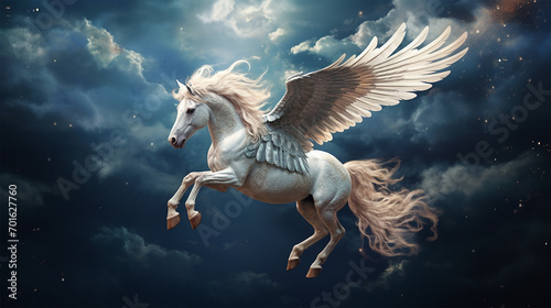 ペガサスのイメージ - image of Pegasus - No7-10 Generative AI © Orange Eyes