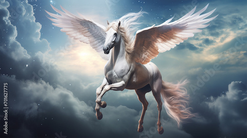 ペガサスのイメージ - image of Pegasus - No7-11 Generative AI photo