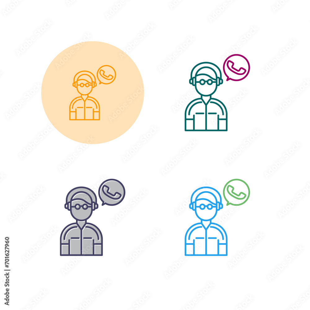 Contact Us Vector Icon Contact Us Vector Icon