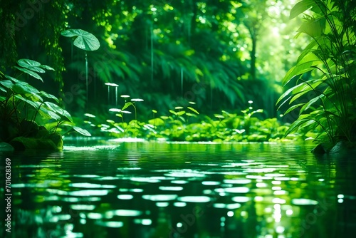 nature background wallpaper green environment, drop of water in beautiful resolution