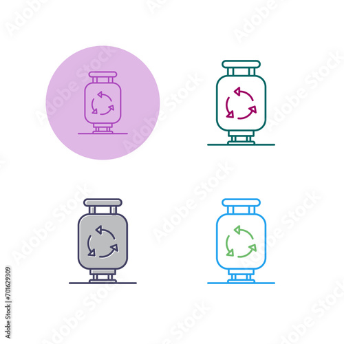 Gas Cylinder Vector Icon
