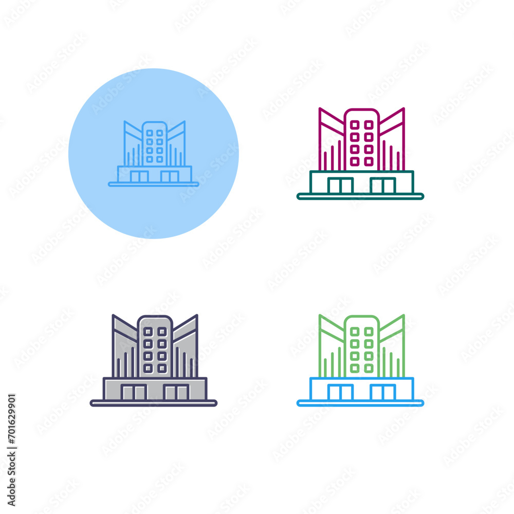 Naklejka premium Office Building Vector Icon