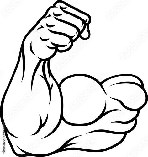 Strong Muscular Arm Bicep M...
