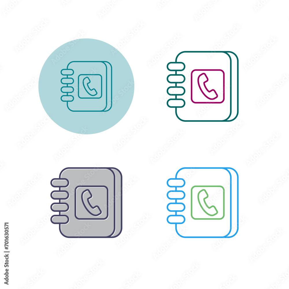 Address Book Vector Icon Address Book Vector Icon