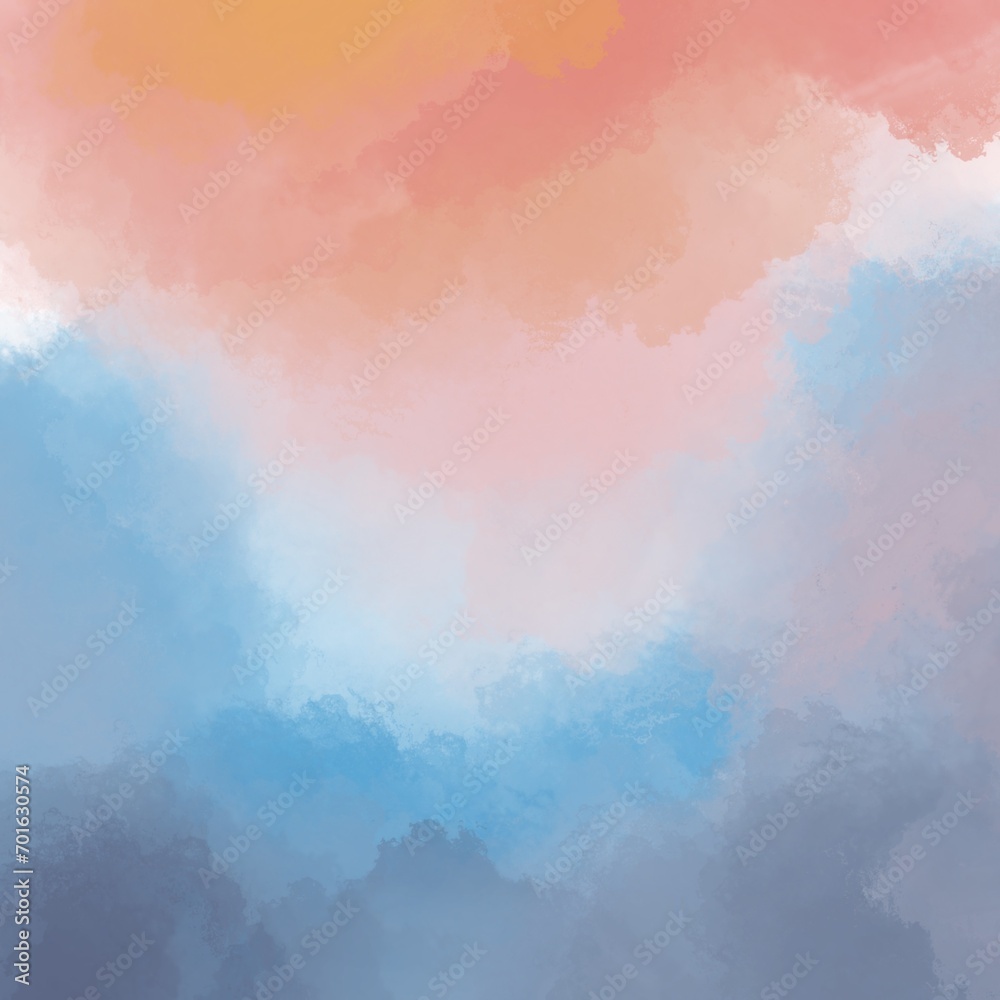 abstract watercolor background with clouds 