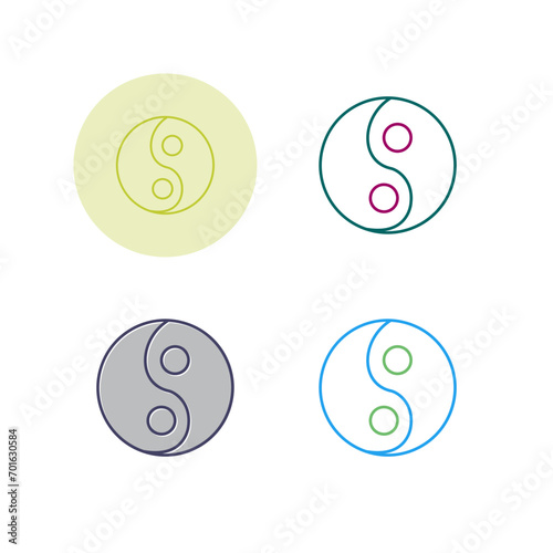 Yin Yang Vector Icon