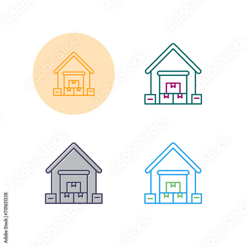 Warehouse Vector Icon