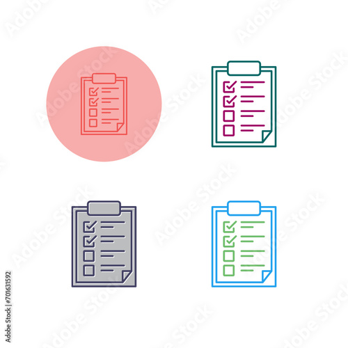 Checklist Vector Icon