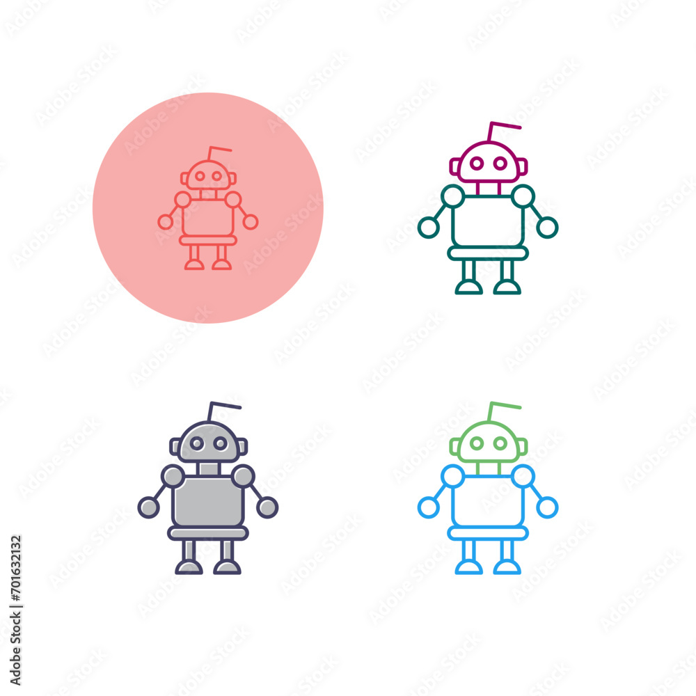 Robot Vector Icon Robot Vector Icon