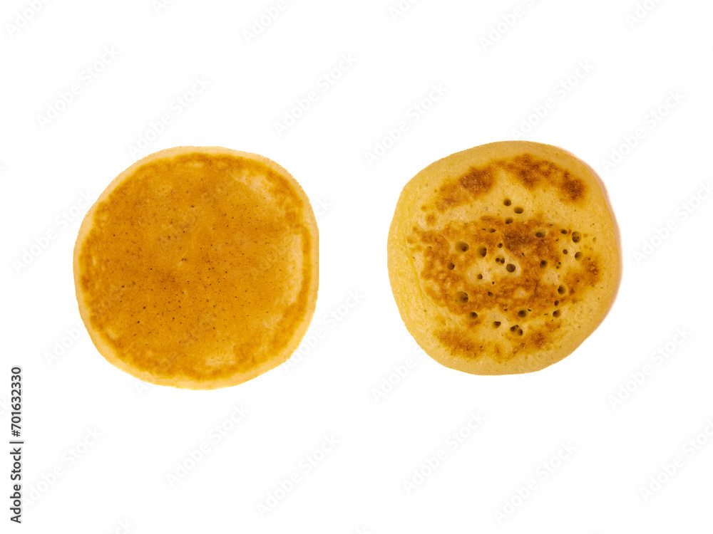 Close up Cocktail Blinis or mini blinis on white background, High quality photo Close up Cocktail Blinis or mini blinis on white background, High quality photo
