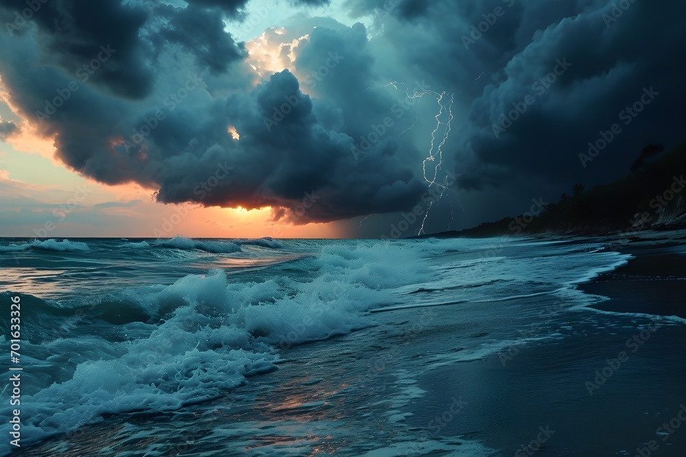 thunder over the sea