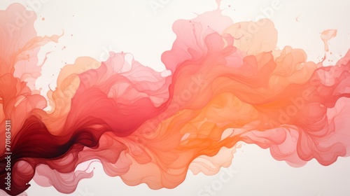 abstract watercolor background, splash of colors in lilac, pink and peach fuzz tones. a colorful illustration. backdrop, texture. the color of 2024. photo