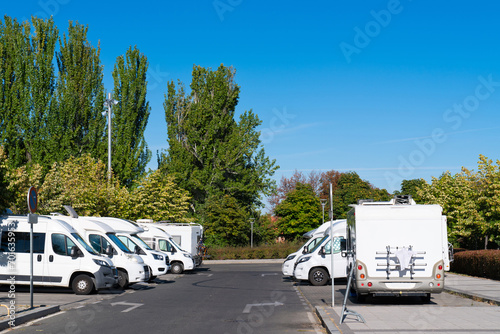 Motorhome free parking aire Segovia, Castile and Leon, Spain historic spanish town
