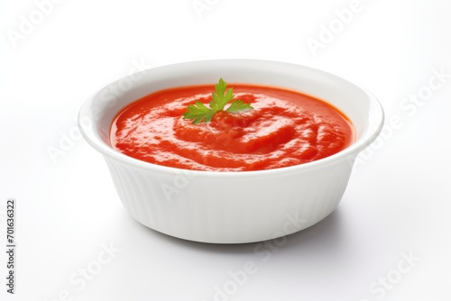 sauce bowl on white background
