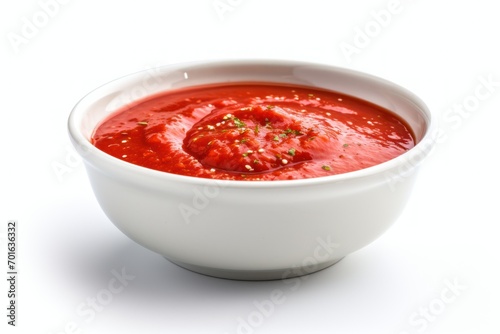 sauce bowl on white background