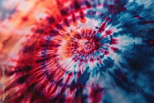 Abstract colorful tie dye fabric background © kramynina