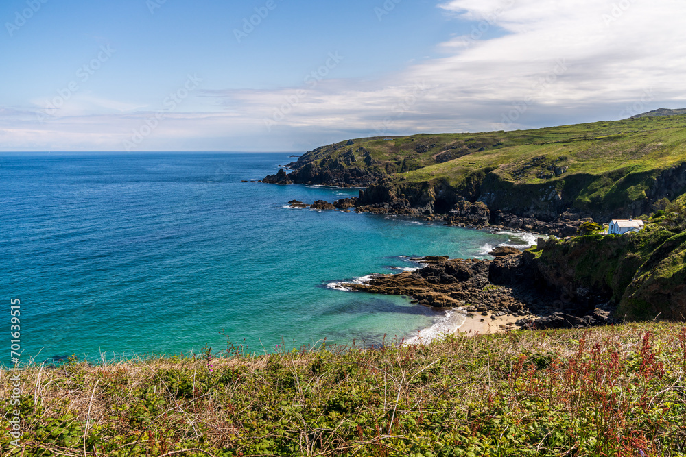 Coast and cliffs of the Celtic Sea near Treen, Cornwall, England, UK Coast and cliffs of the Celtic Sea near Treen, Cornwall, England, UK