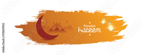 Ramadan kareem wishes or greeting card grunge islamic background banner design with ramzan, ramazan, text, font, lamp, social media ramazan wishing or sale, advertisement, design vector illustration