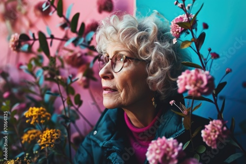 Women health. Elderly woman portrait photo