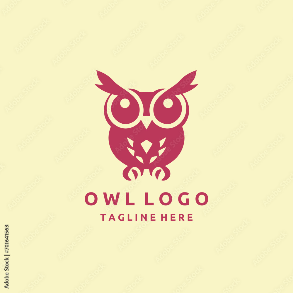 Owl Logo Design Vector Template