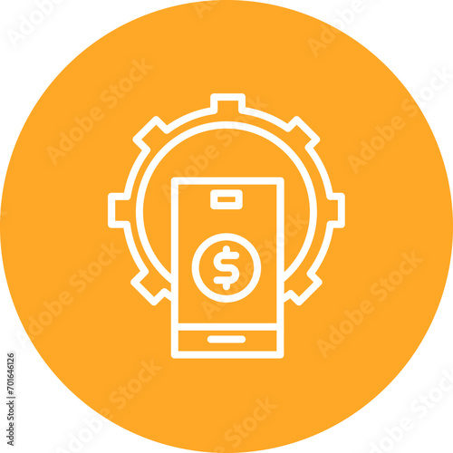 Gig Work Line Icon