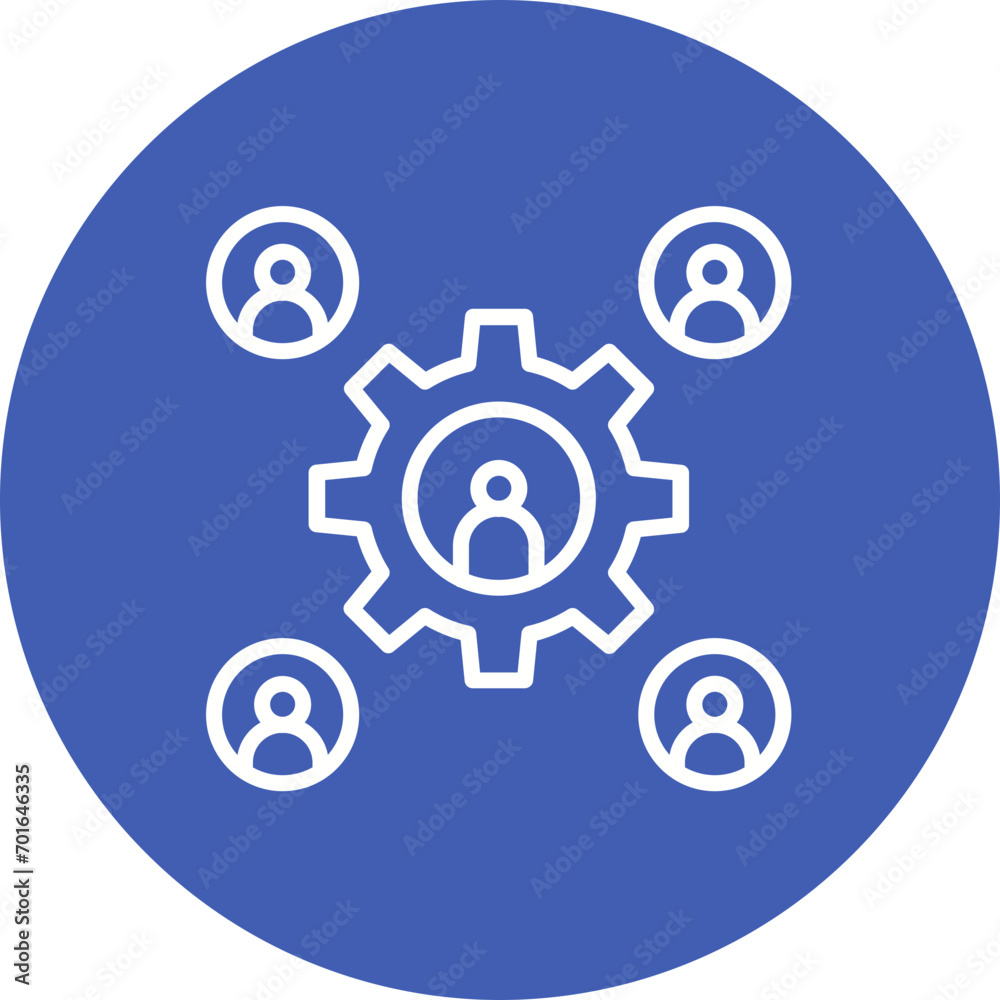 Workforce Line Icon Workforce Line Icon