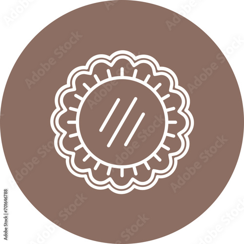 Meat Pie Line Icon