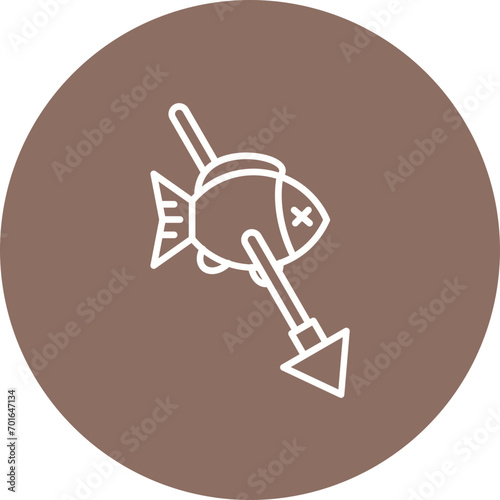 Spearfishing Line Icon