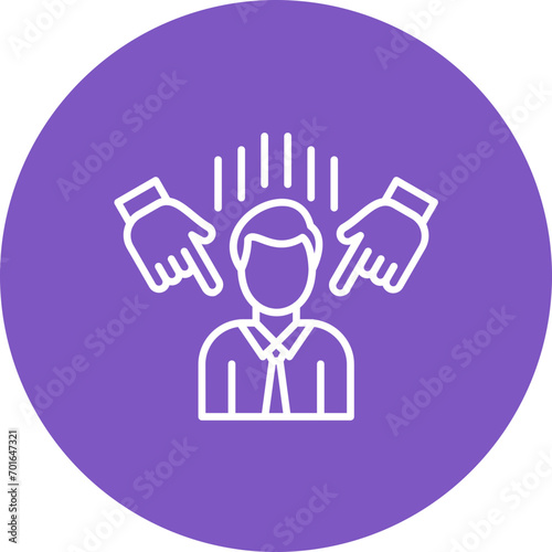 Guilty Line Icon