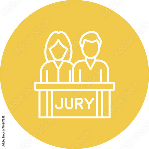Jury Line Icon