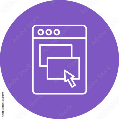 Drag and Drop Line Icon