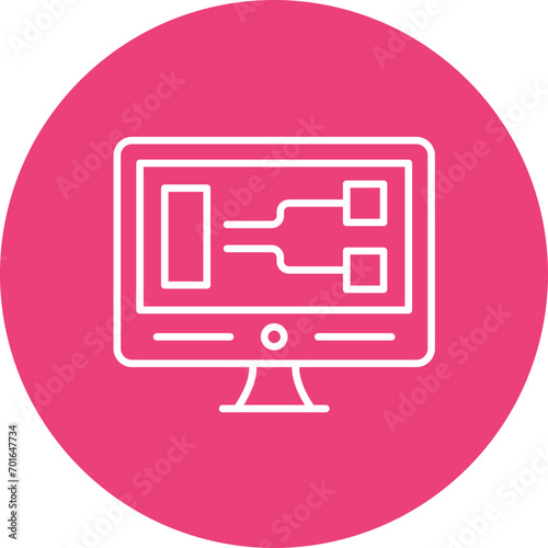 Visual Programming Line Icon