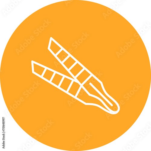 Tweezers Line Icon