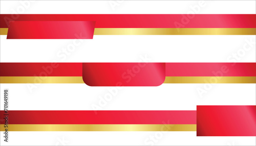 bundle luxury red and golden ribbon, perfect for your design.