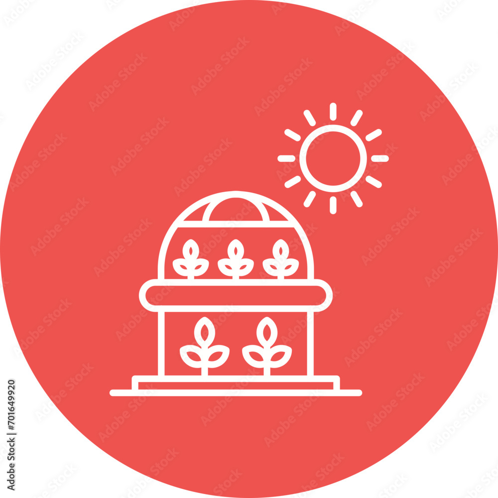 Hydroponic Technology Line Icon