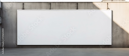 Blank billboard template, scene concept illustration for advertising design