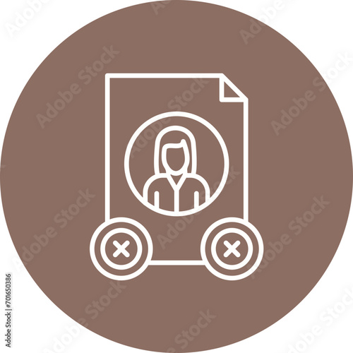 Rejected Line Icon