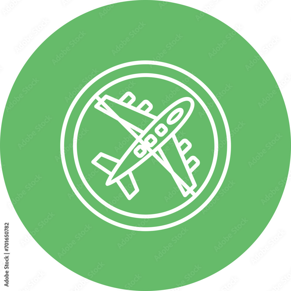 Travel Restrictions Line Icon Travel Restrictions Line Icon