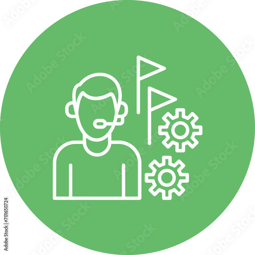 Tour Operator Line Icon