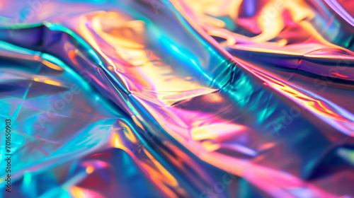 Modern pastel colored Holographic Foil Background with Effect and Spectrum Colors