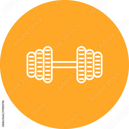Adjustable Dumbbells Line Icon